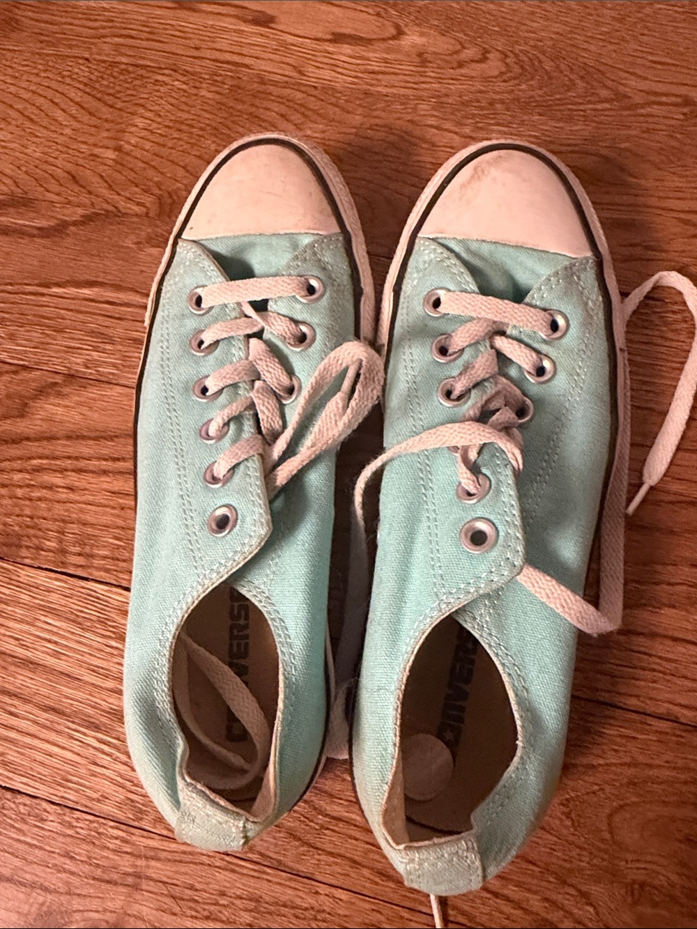 Converse Mint Green Low Top Canvas Sneakers